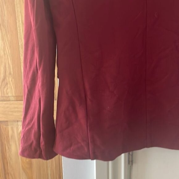 Majestic filatures blazer sz 6 plum 1 button - Picture 13 of 14